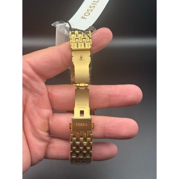 Fossil ES5309 Womens Gold Tone Butterfly Abalone Dial Rectangular Watch - Picture 7 of 17